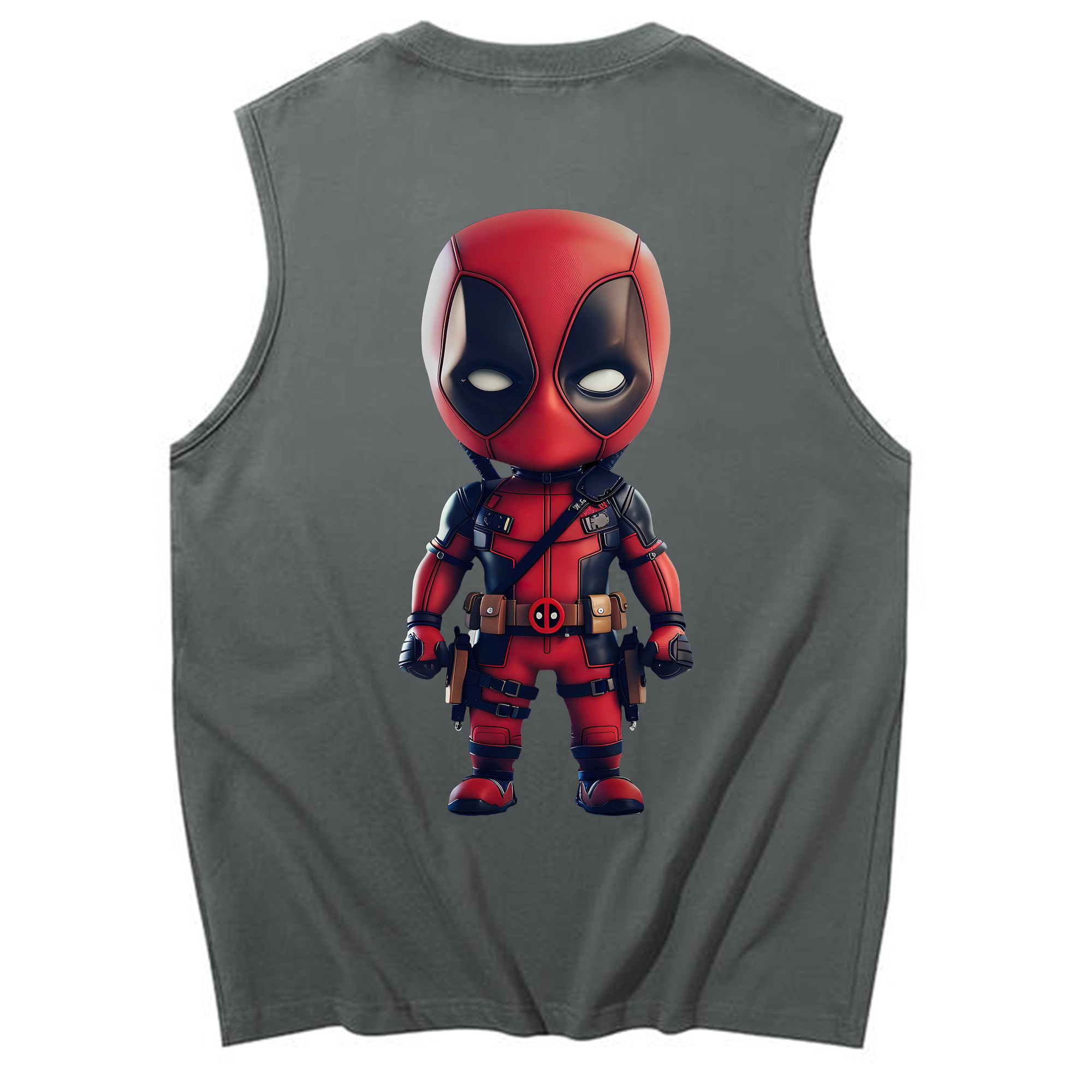 （画像用） Deadpool デッドプール コットン100％タンクトップ（背面プリント）